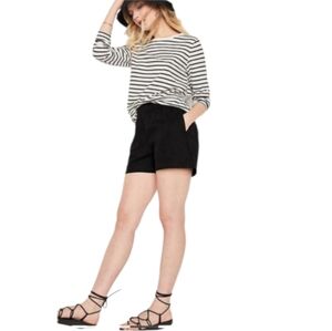 OLD NAVY Black Linen Blend shorts With Pockets Size Medium